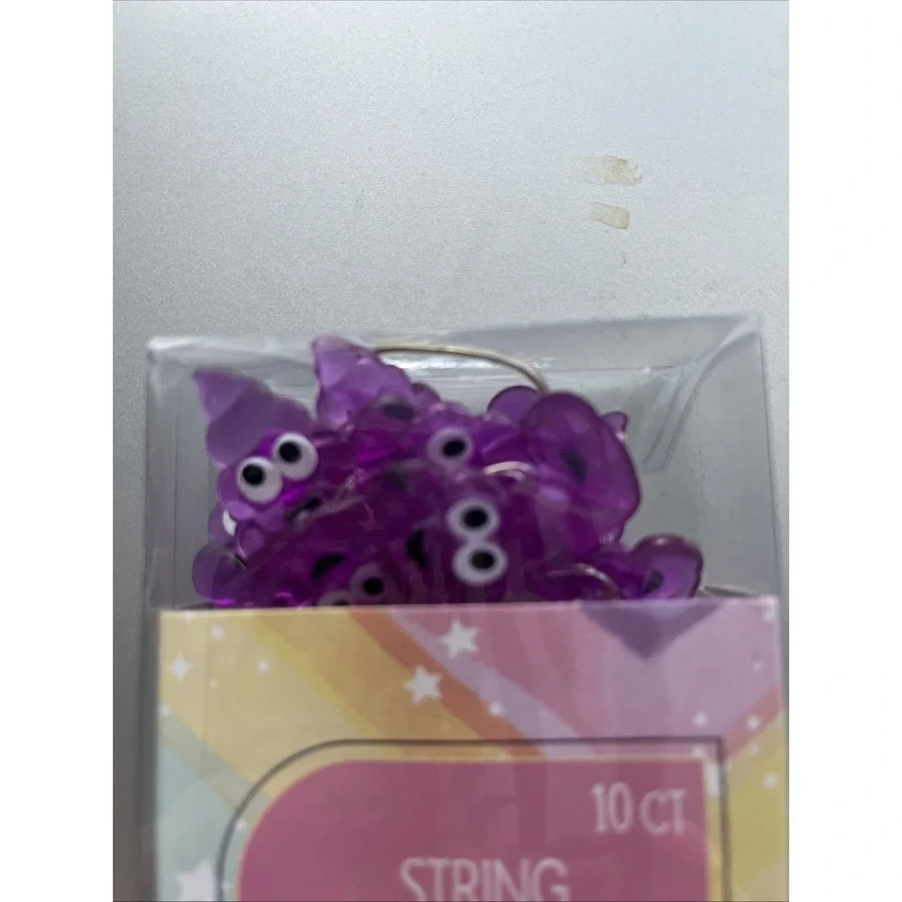 String Lights - 3.6 Feet - Indoor Use - Battery Operated - Purple Poo